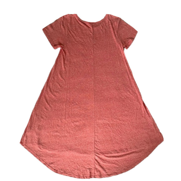 𝅺lularoe Heathered Pink Carly Dress - Picture 2 of 4